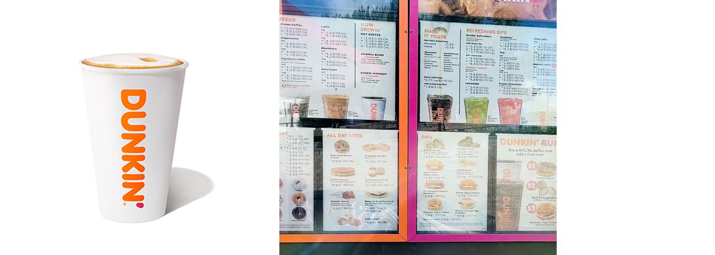 Dunkin' Menu