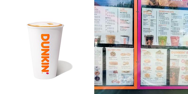 Dunkin' Menu