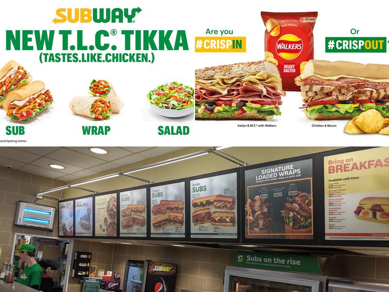 Subway Menu