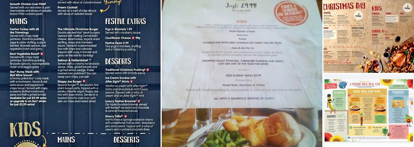 Brewers Fayre Oaks Menu