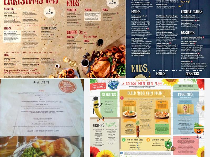 Brewers Fayre Oaks Menu