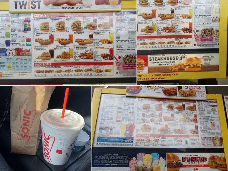 Sonic Drive-In Menu