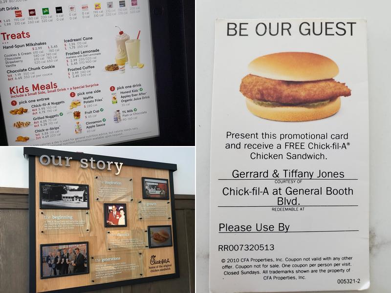 Chick-fil-A Menu