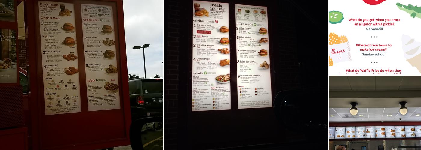 Chick-fil-A Menu