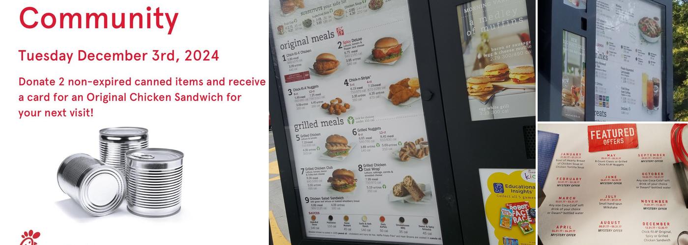 Chick-fil-A Menu