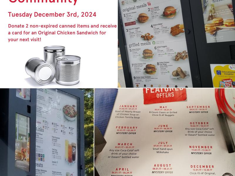 Chick-fil-A Menu