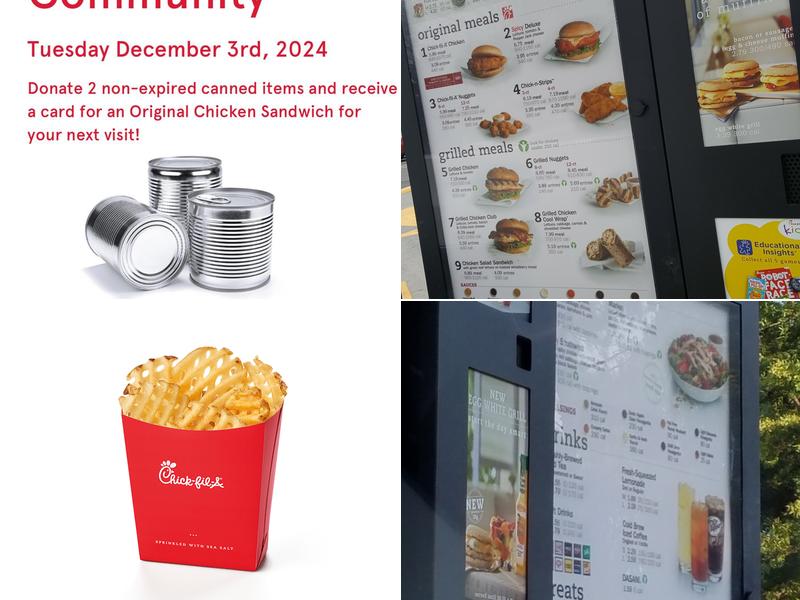 Chick-fil-A Menu
