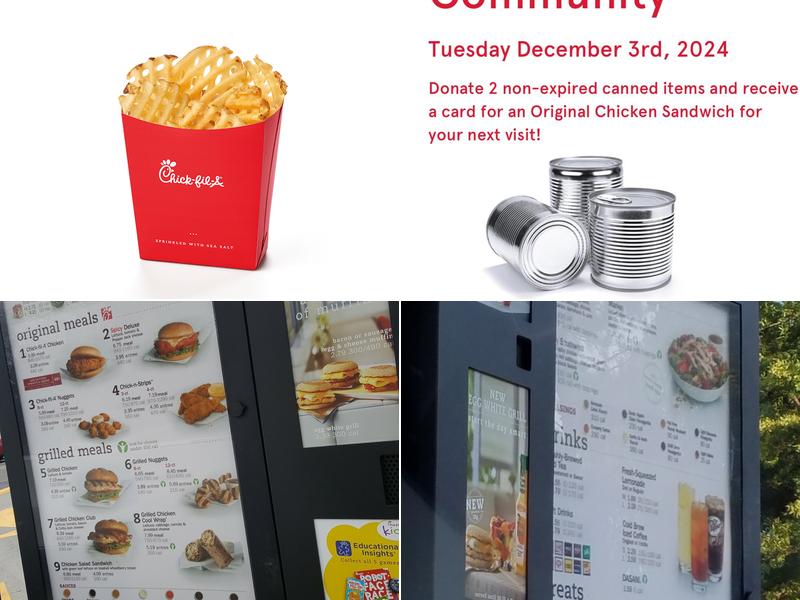 Chick-fil-A Menu