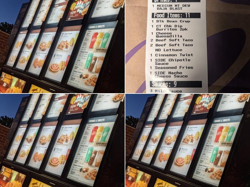 Taco Bell Menu