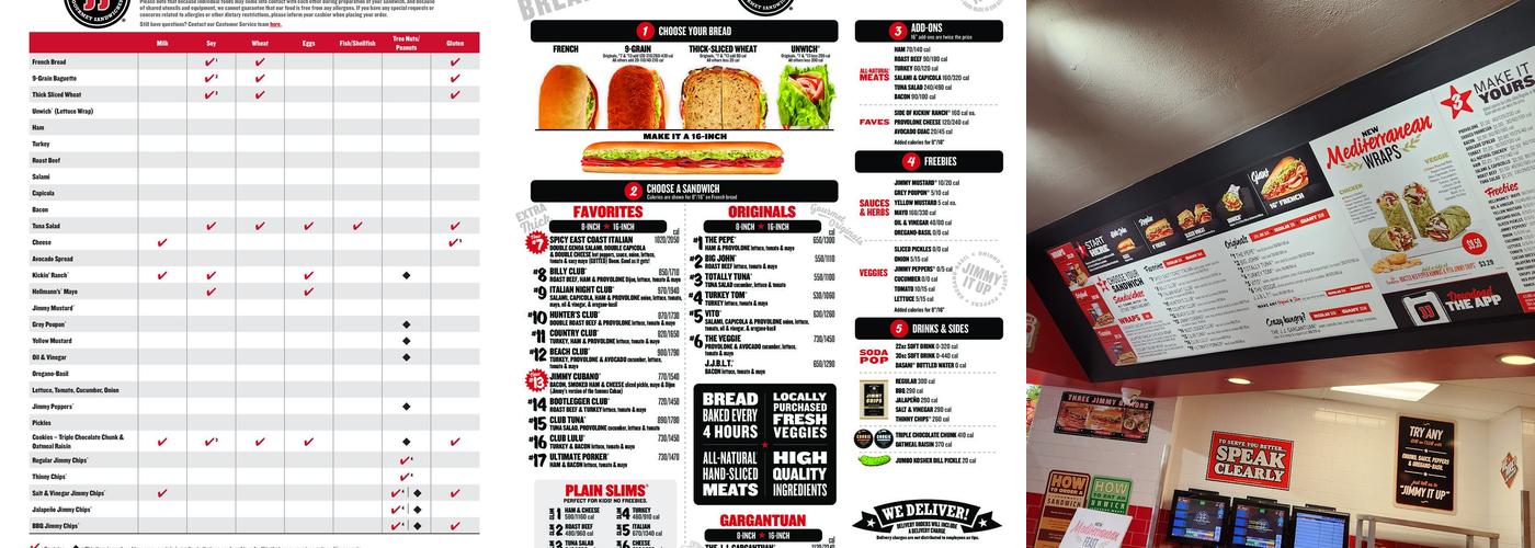 Jimmy John's Menu