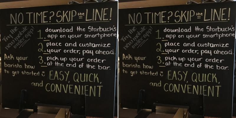 Starbucks Menu