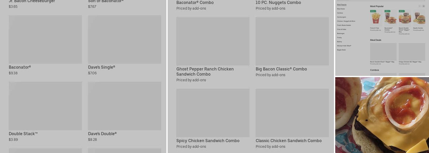 Wendy's Menu