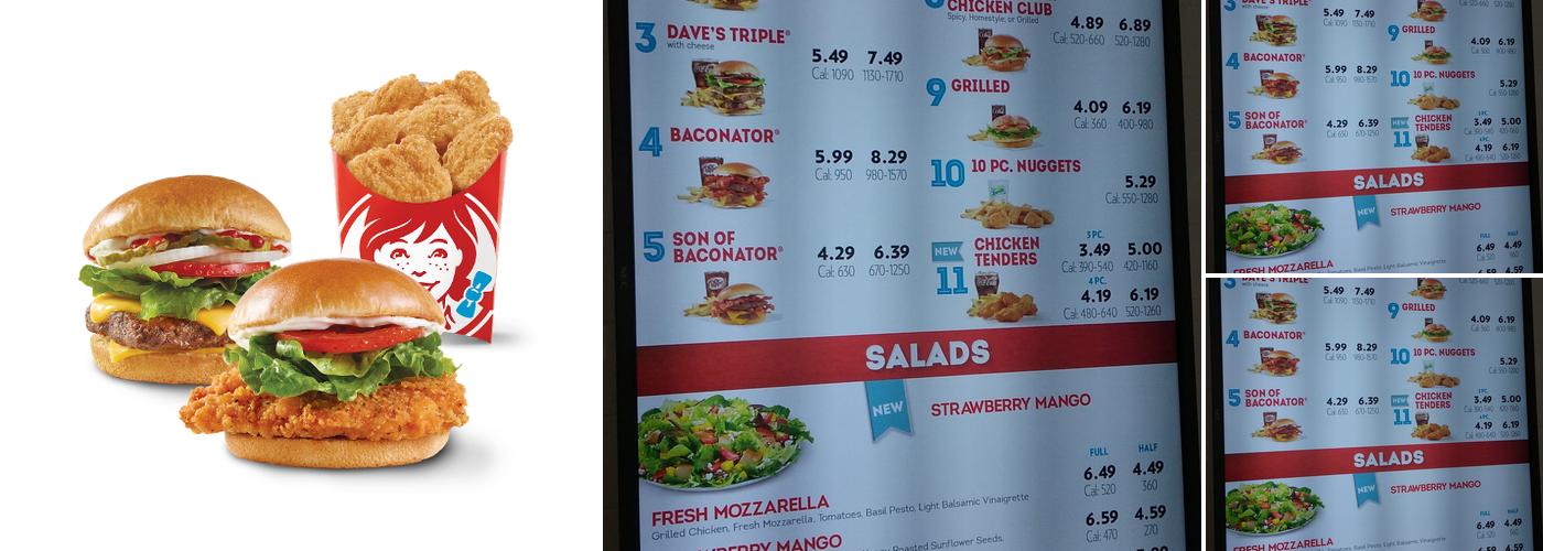 Wendy's Menu