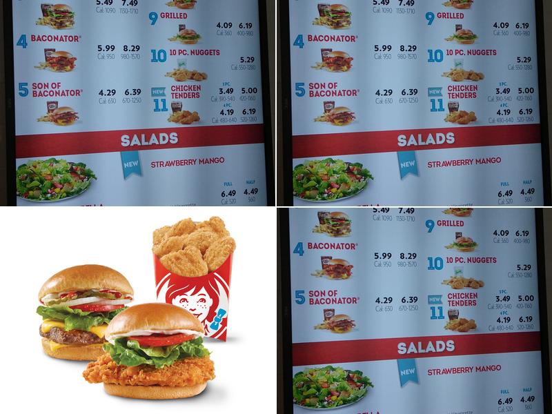 Wendy's Menu