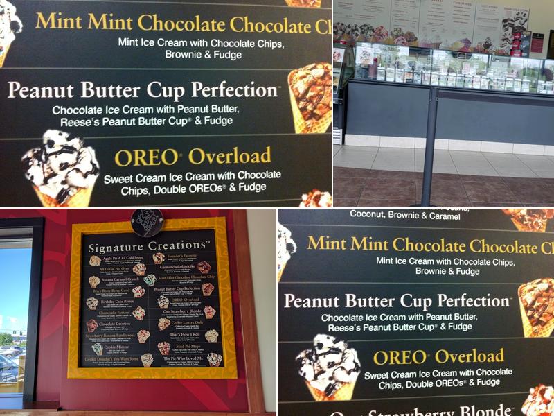Cold Stone Creamery Menu