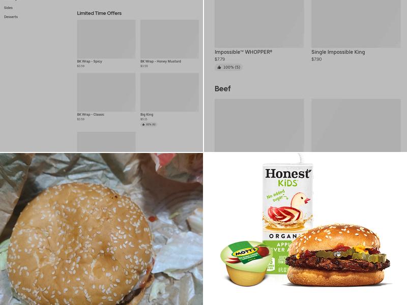Burger King Menu