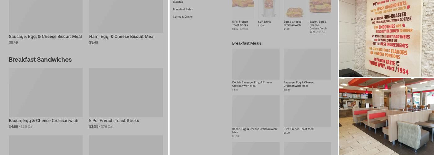 Burger King Menu