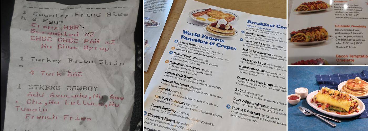 IHOP Menu
