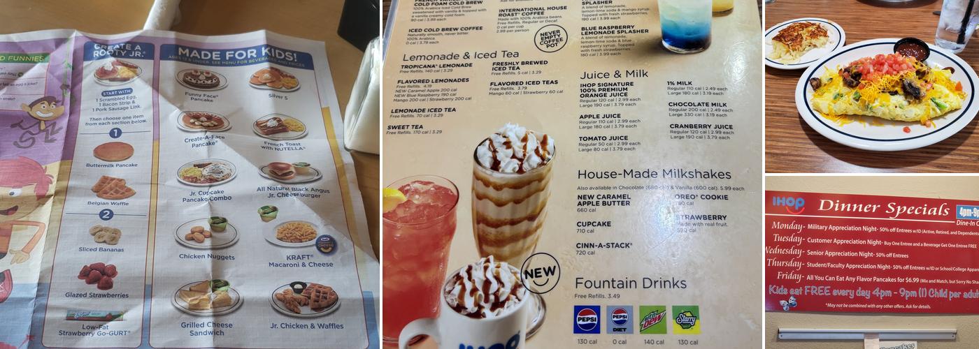 IHOP Menu