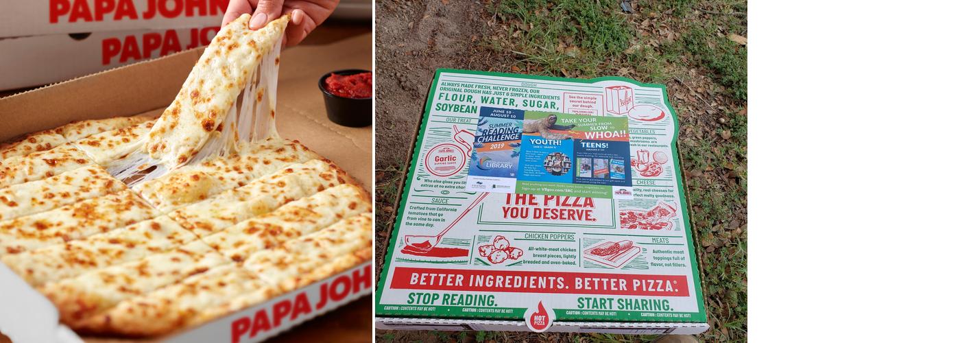 Papa Johns Pizza Menu