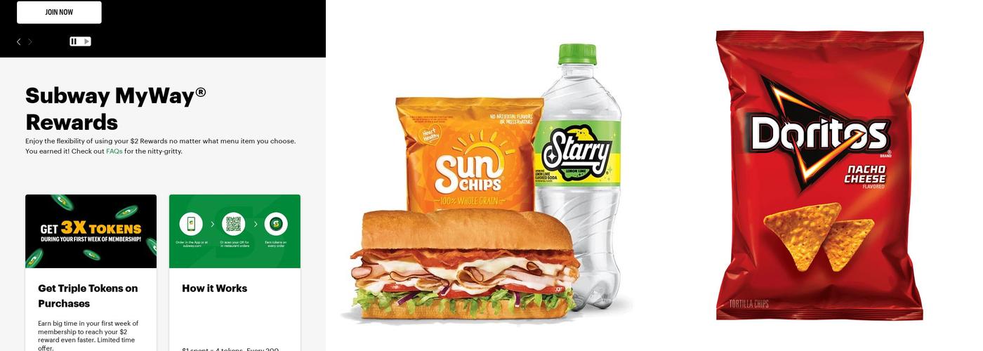 Subway Menu