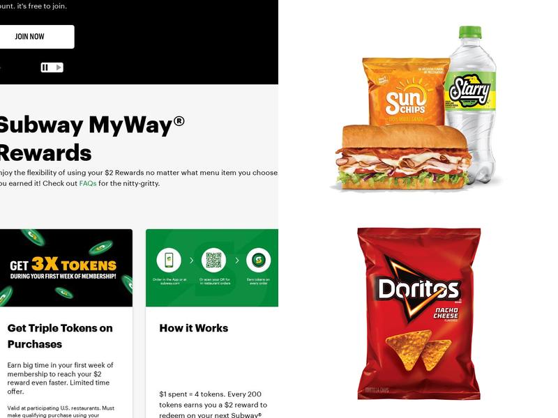 Subway Menu