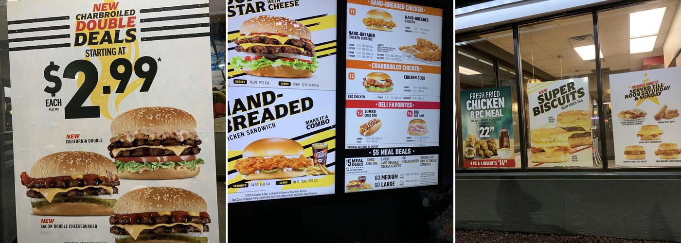 Hardee's Menu