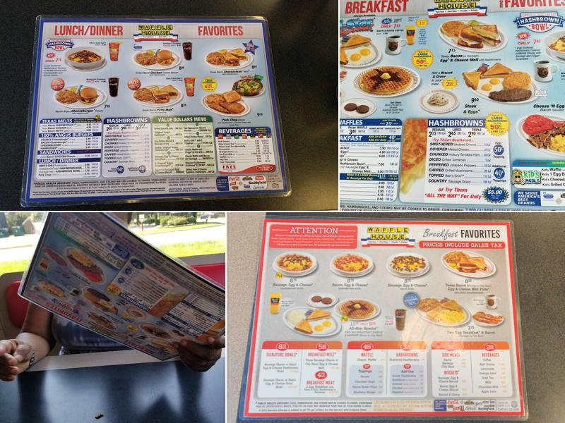Waffle House Menu