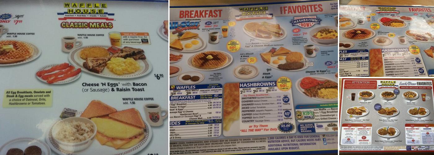 Waffle House Menu