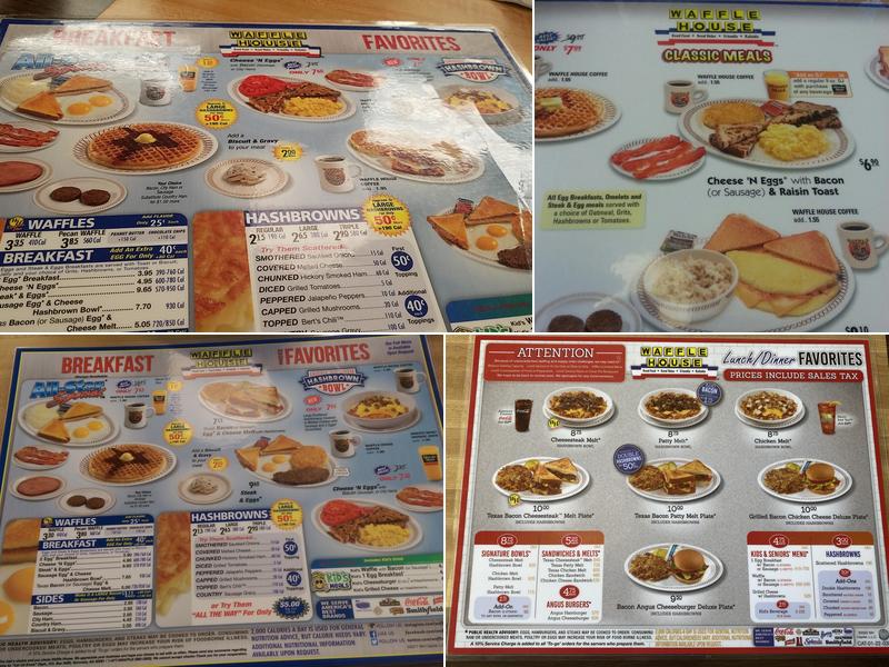 Waffle House Menu