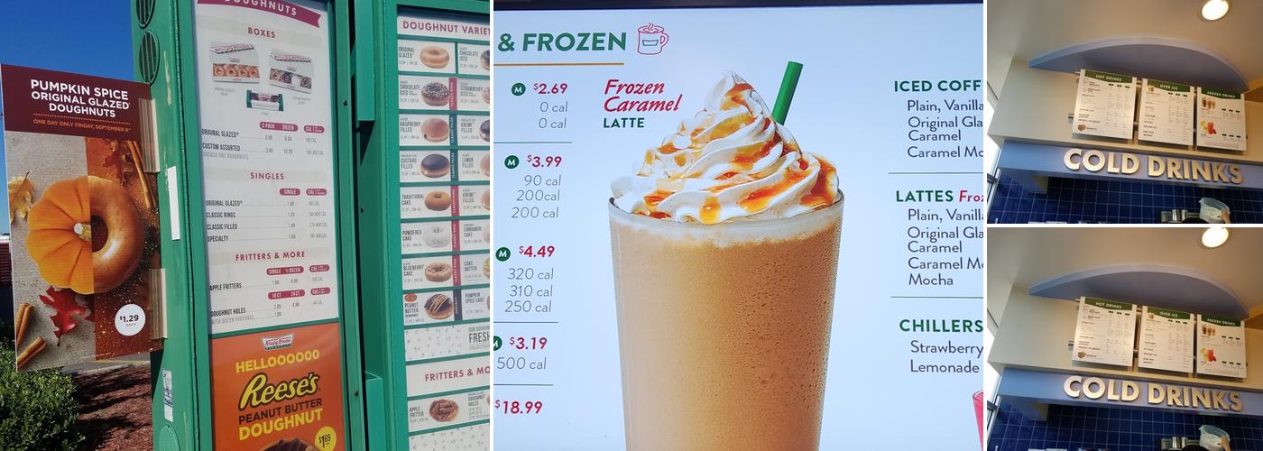 Krispy Kreme Menu