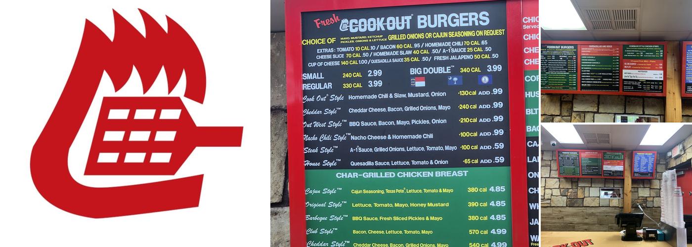 Cook Out Menu