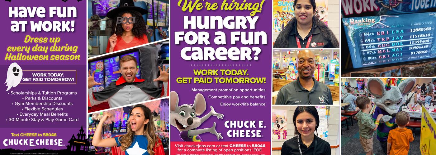 Chuck E. Cheese Menu
