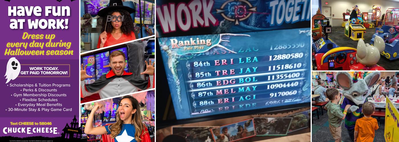 Chuck E. Cheese Menu