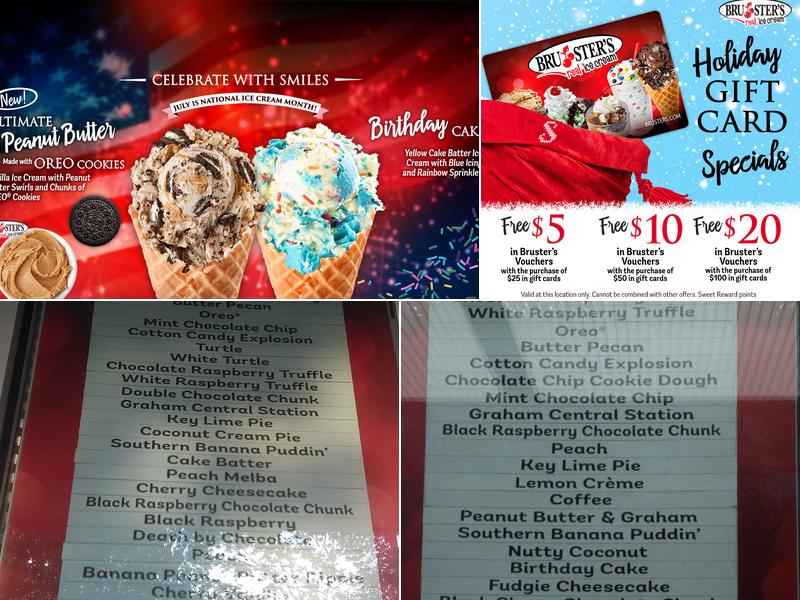 Bruster's Real Ice Cream Menu