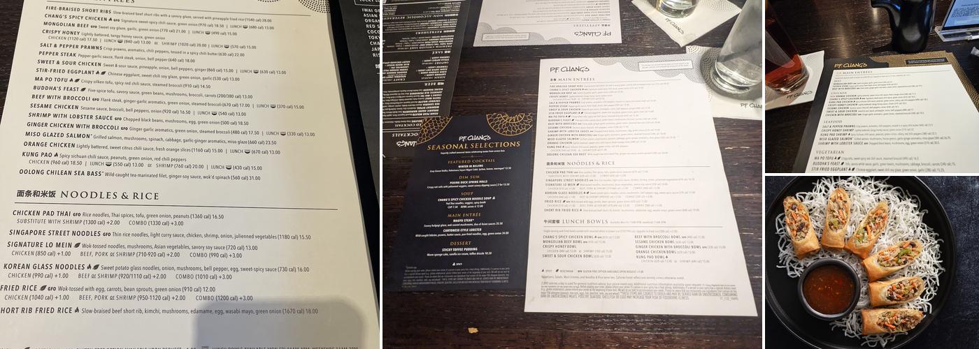 P.F. Chang's Menu