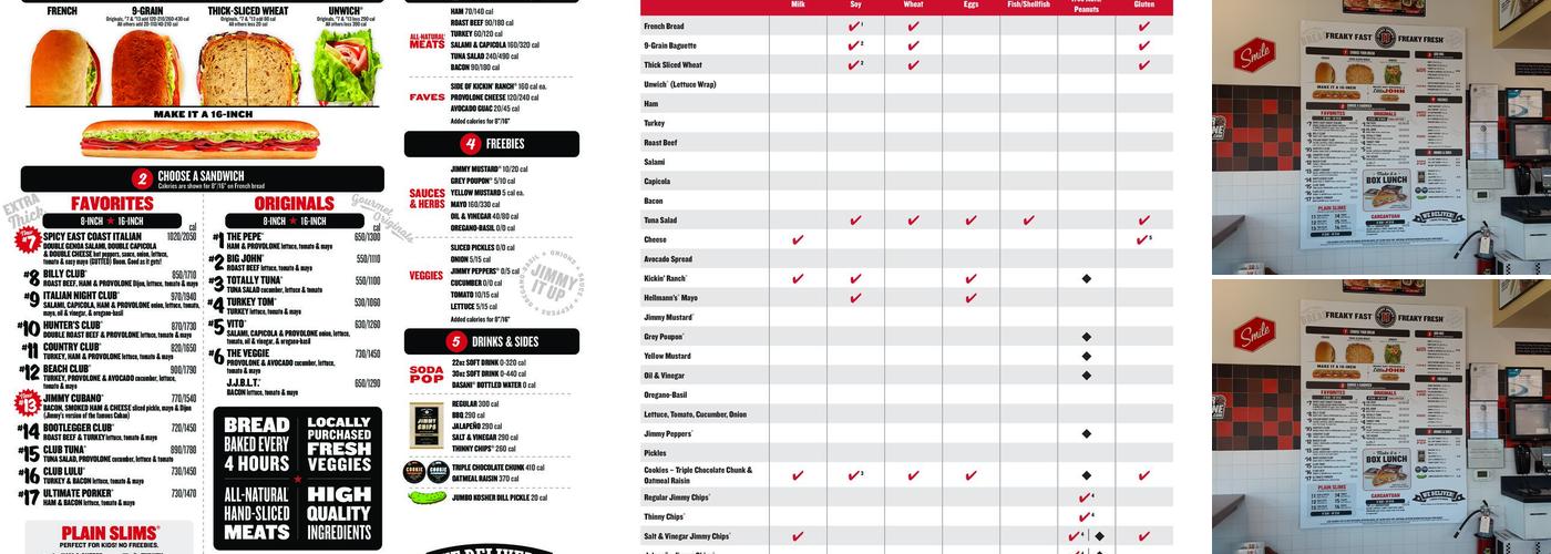 Jimmy John's Menu