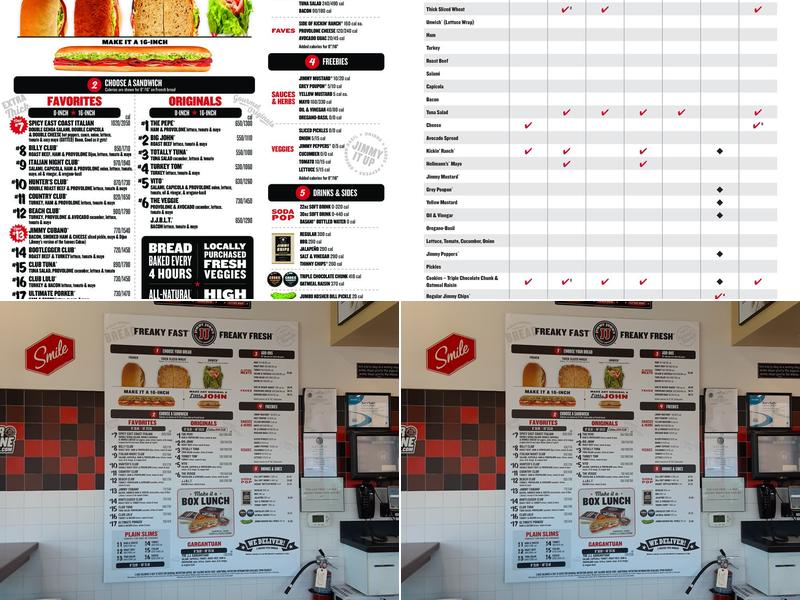 Jimmy John's Menu