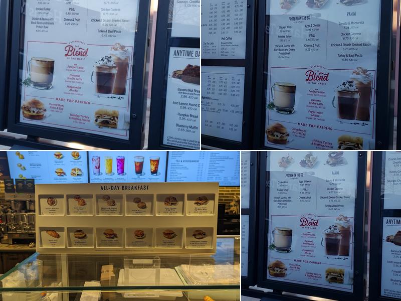 Starbucks Menu