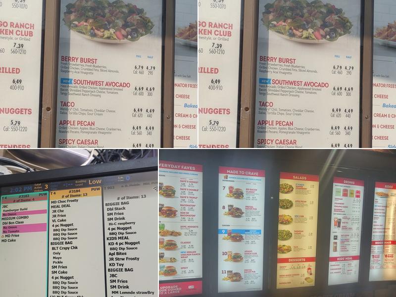 Wendy's Menu