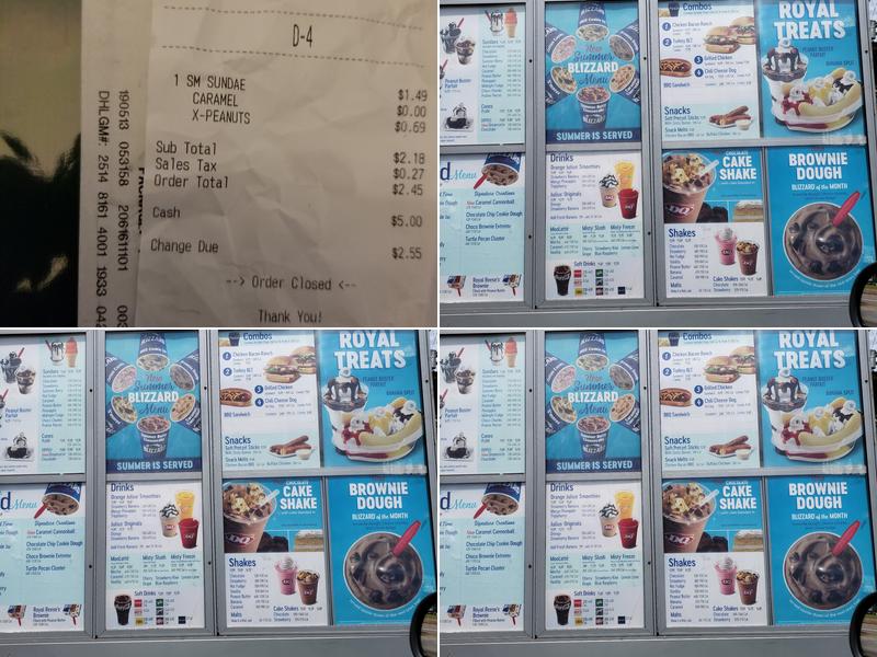 Dairy Queen (Treat) Menu
