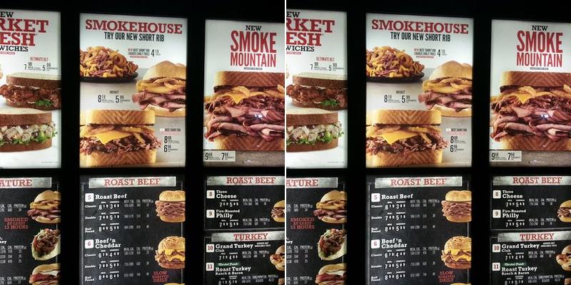 Arby's Menu