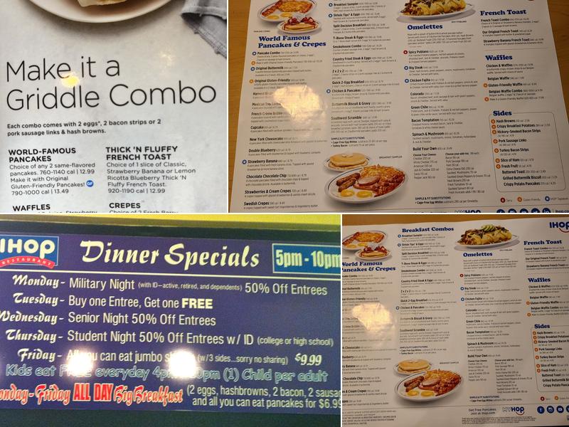 IHOP Menu