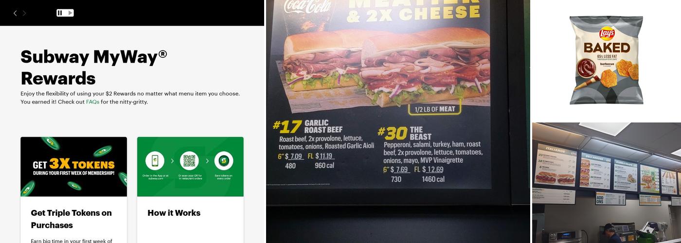 Subway Menu