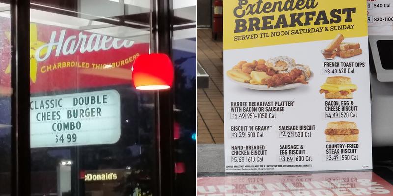 Hardee’s Menu