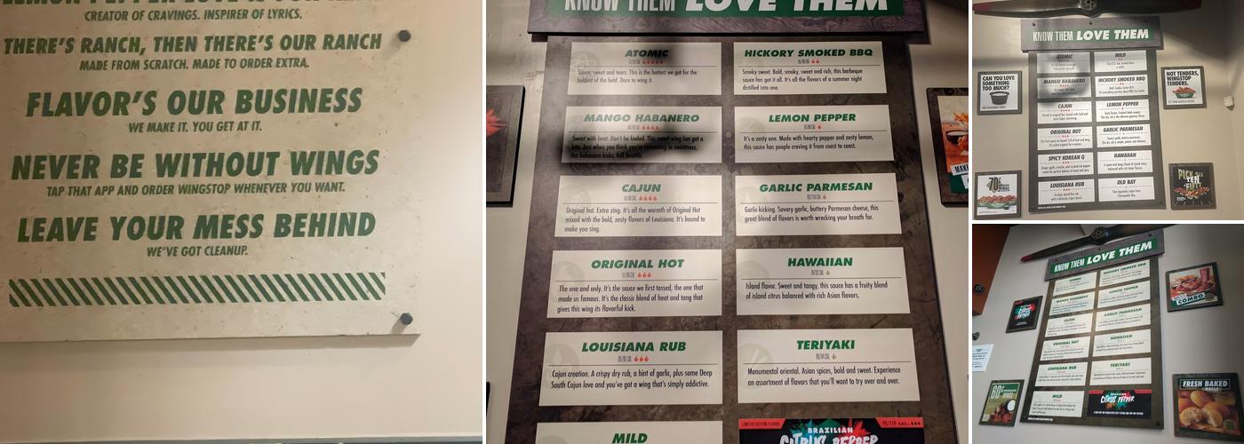Wingstop Menu