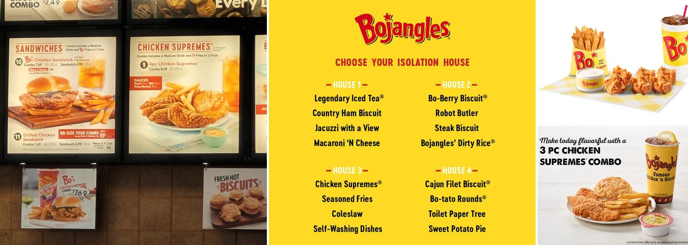 Bojangles Menu