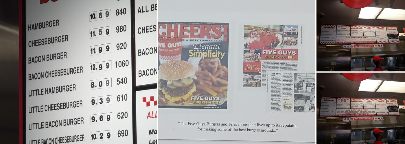 Five Guys Menu