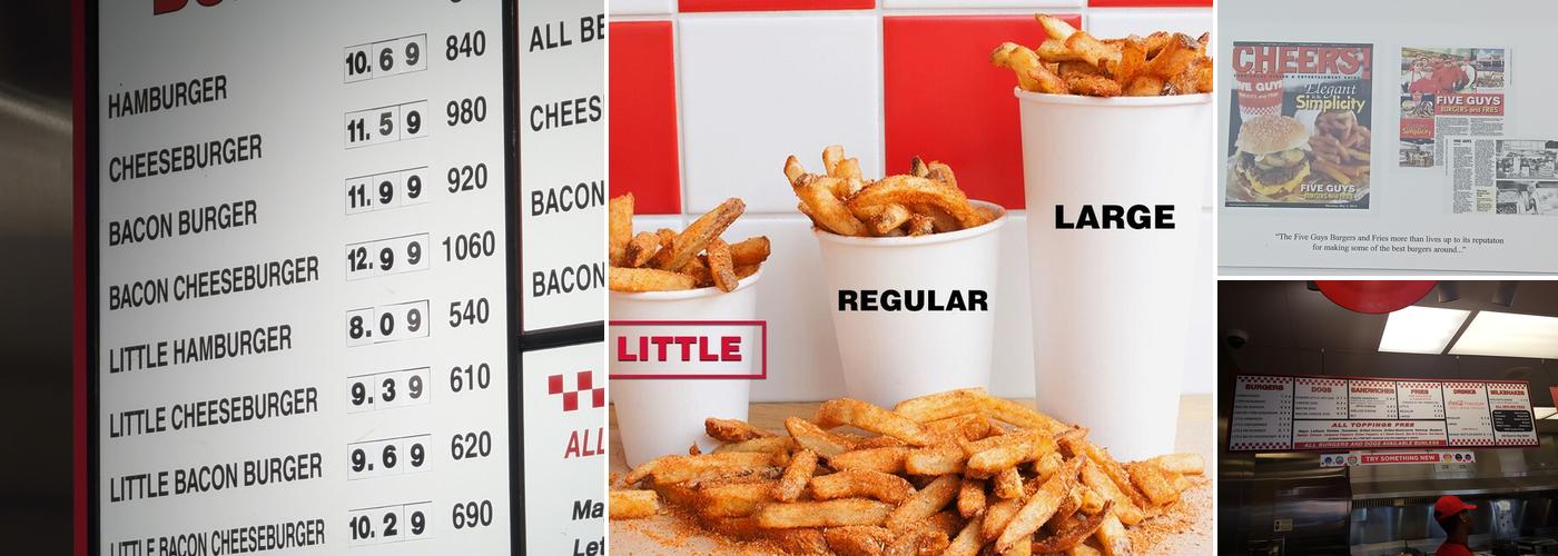 Five Guys Menu