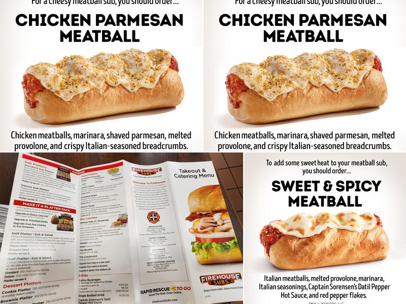 Firehouse Subs Wards Corner Menu